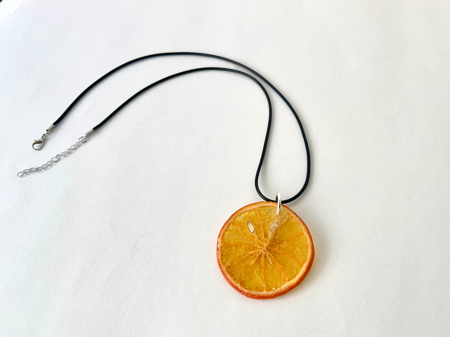 Orange Wheel Earrings + Necklace Set *Free Shipping*