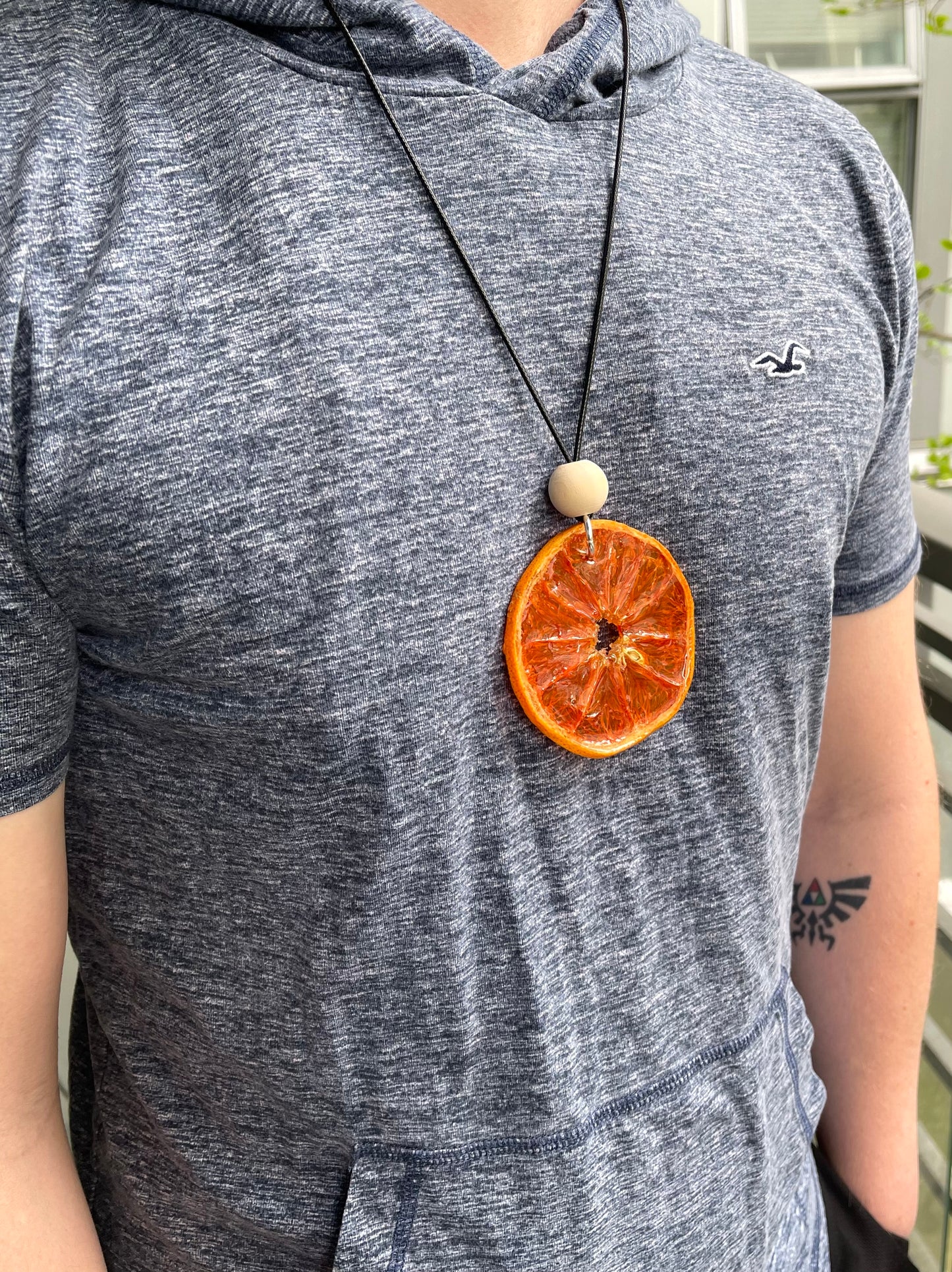 Grapefruit Wheel Necklace *Free Shipping*