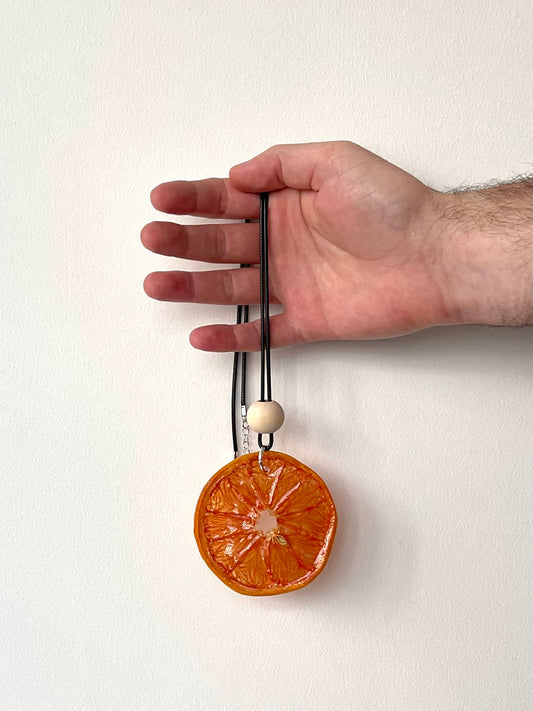 Grapefruit Wheel Necklace *Free Shipping*